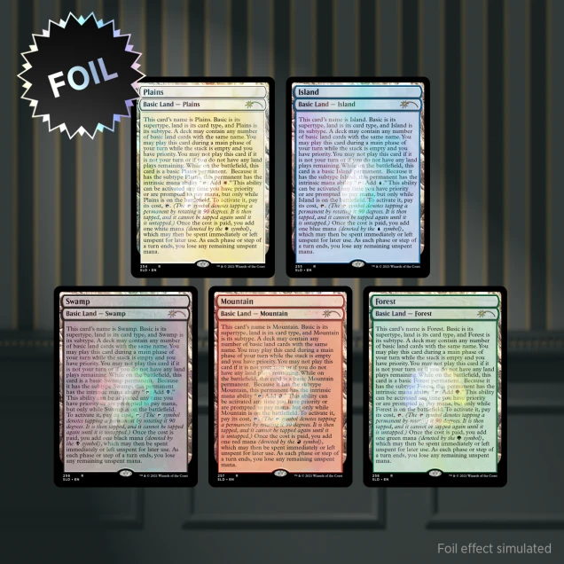 The Full-Text Lands Foil Edition | Secret Lair