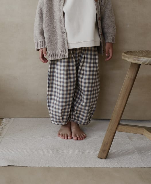 Shoreline Gingham Lodge Pants | Organic Zoo