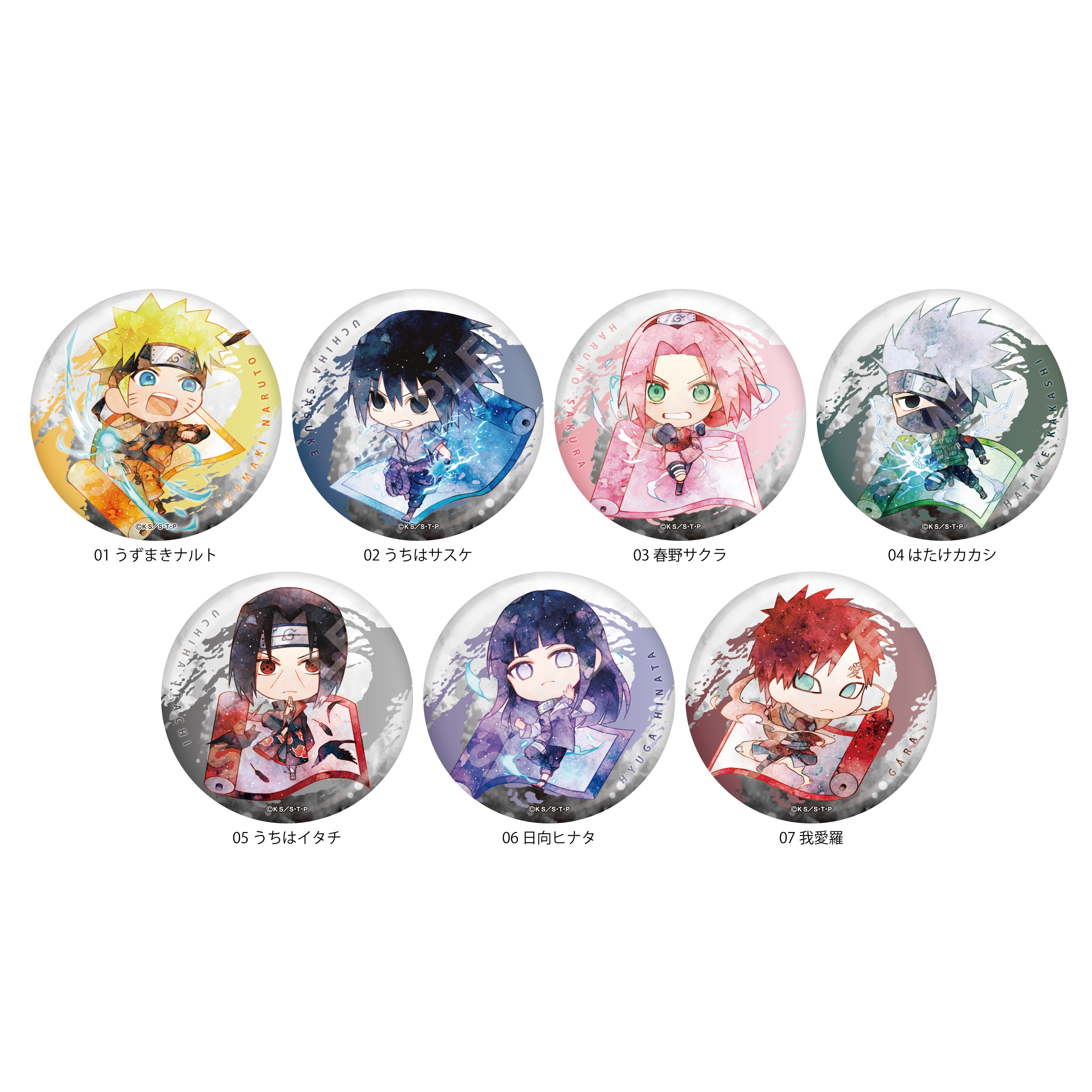 NARUTO サンリオ ぴえろ ハート缶バッジ 我愛羅 NARUTO サンリオ