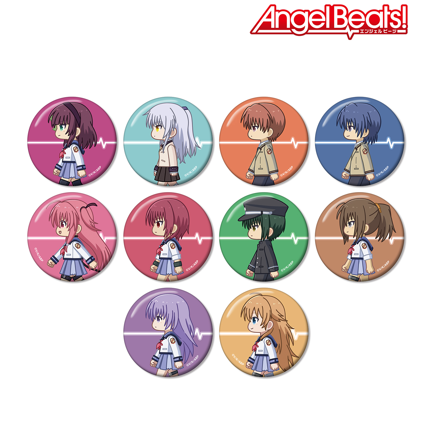 Angel Beats!_トレーディング ちびとこ 缶バッジ(単位/コンプリートBOX
