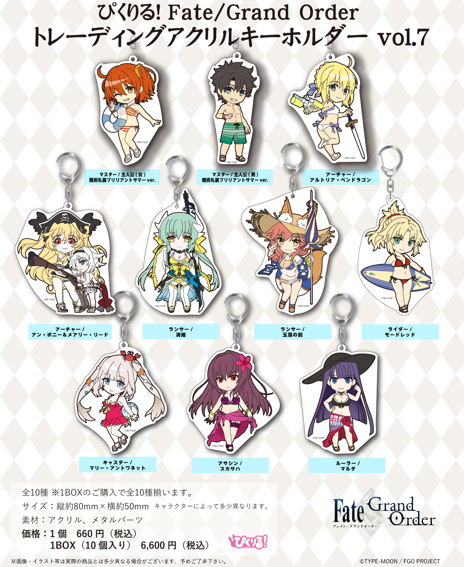 Fate/Grand Order_ぴくりる! トレーディングアクリルキーホルダー Vol