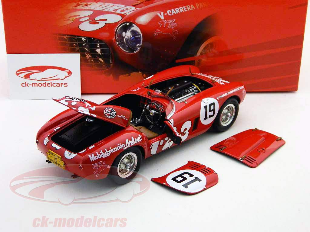 BBR Models 1:18 Ferrari 375 Plus #19 Winner Panamerica 1954 red