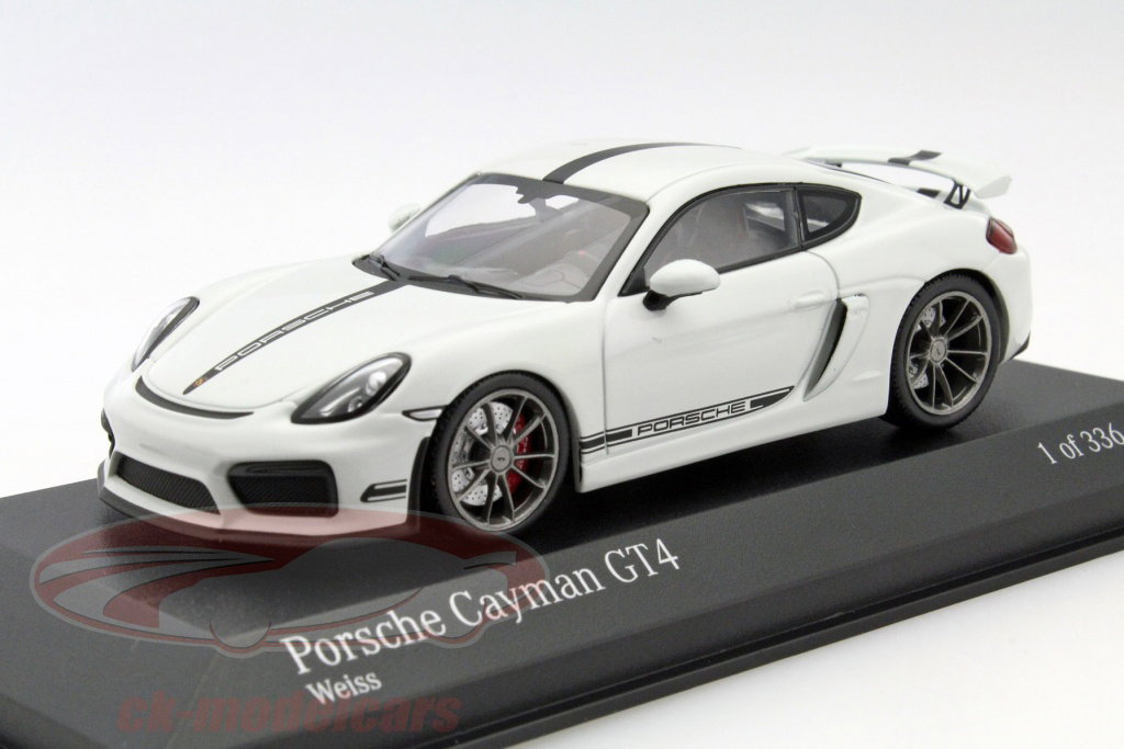 Minichamps 1:43 Porsche Cayman GT4 year 2016 white 410066120 model