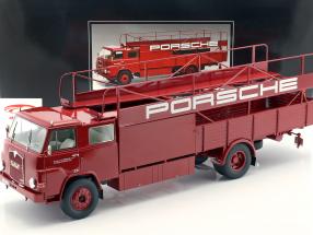 Schuco 1:18 MAN 635 Racing transporter Porsche year 1960 red