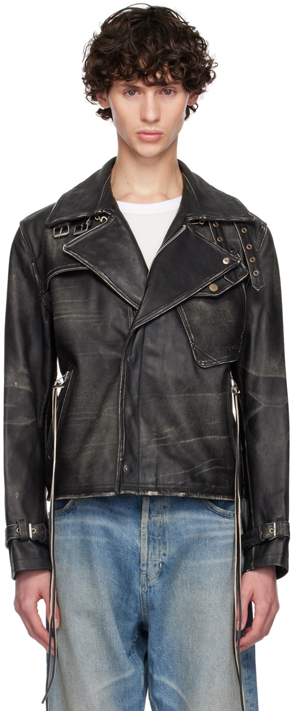 Eytys Black Flux Leather Jacket Eytys