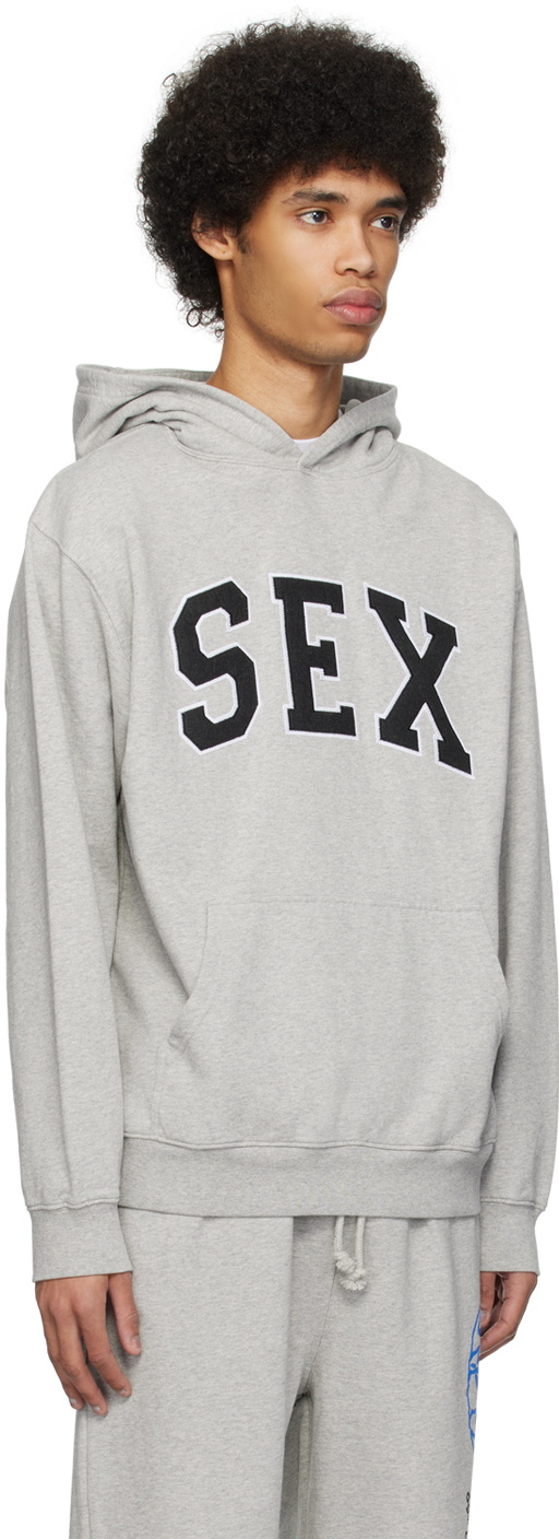Carne Bollente Gray 'Sex' Hoodie Carne Bollente