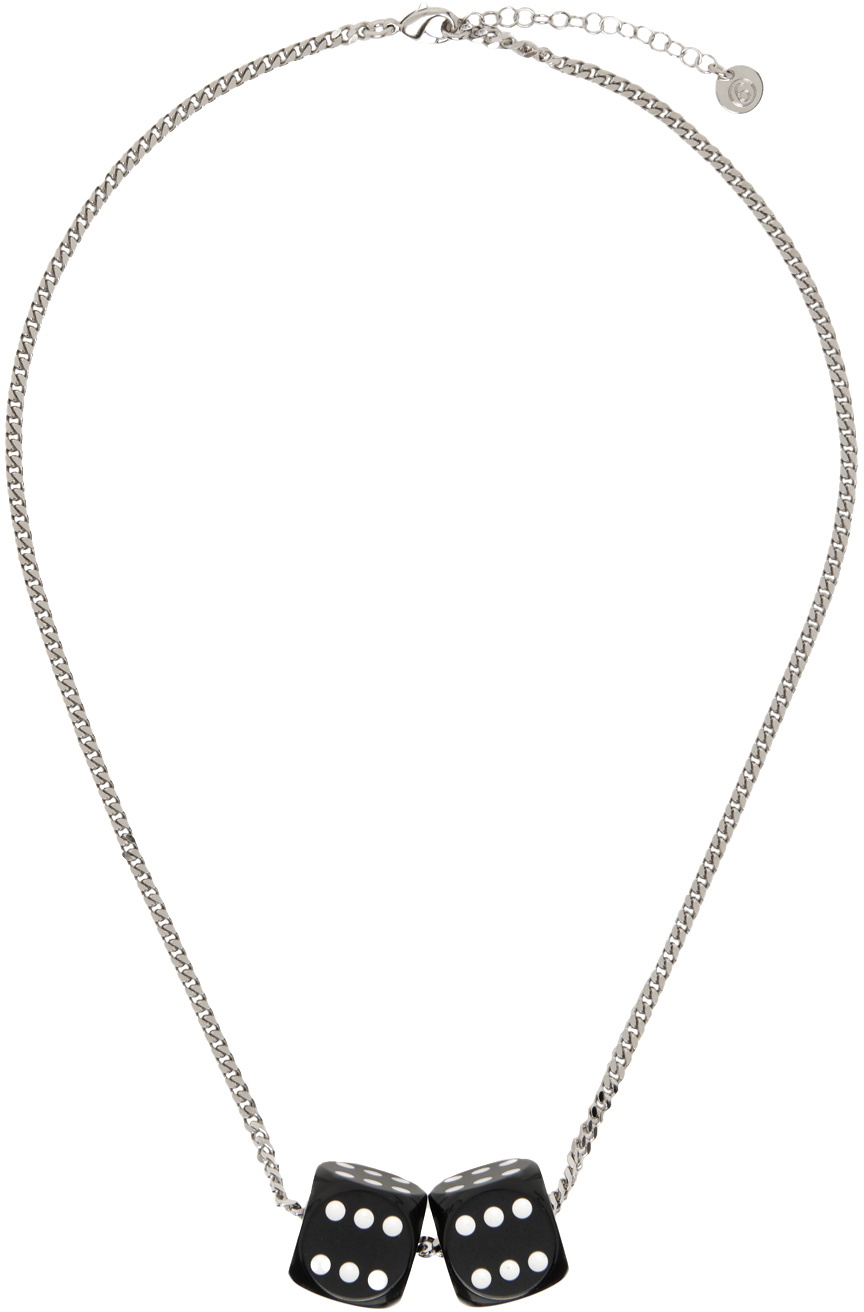 MM6 Maison Margiela Silver Dice Necklace MM6 Maison Margiela