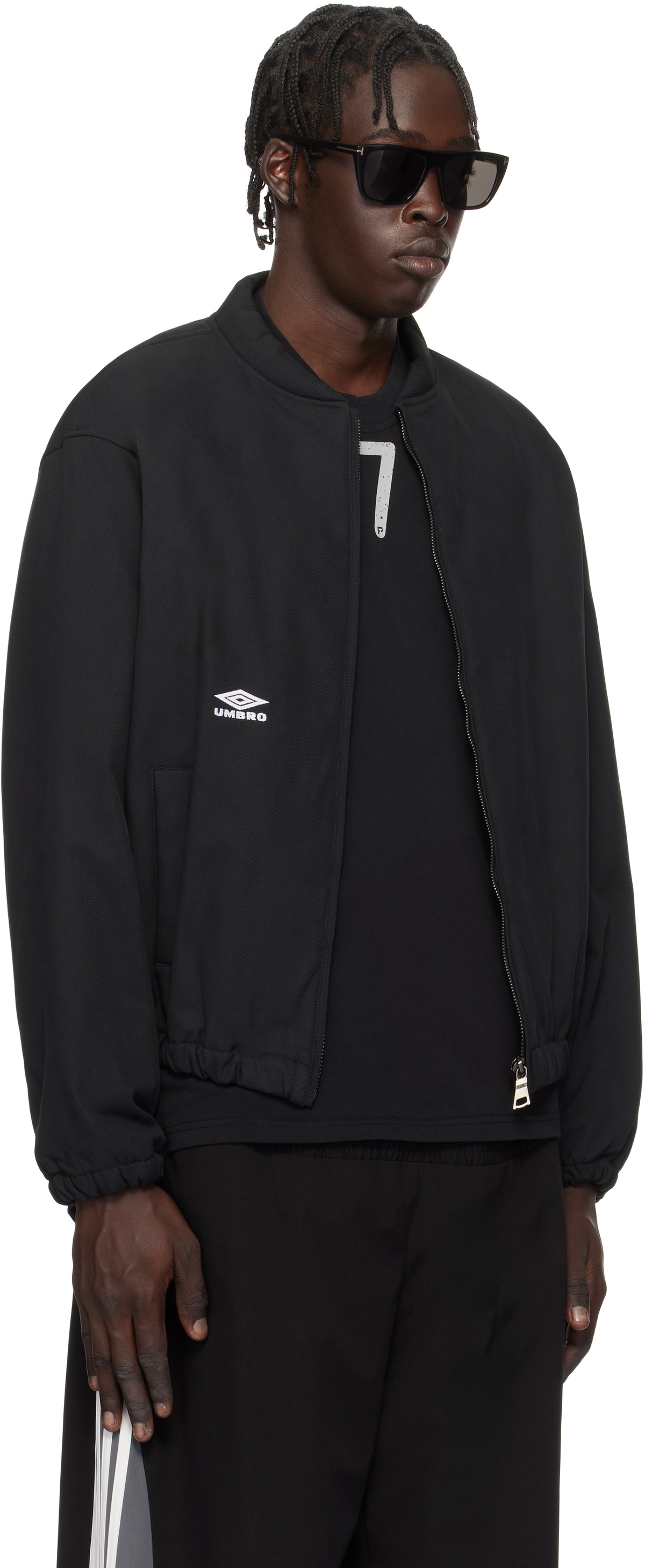 Umbro Black Padded Bomber Jacket Umbro