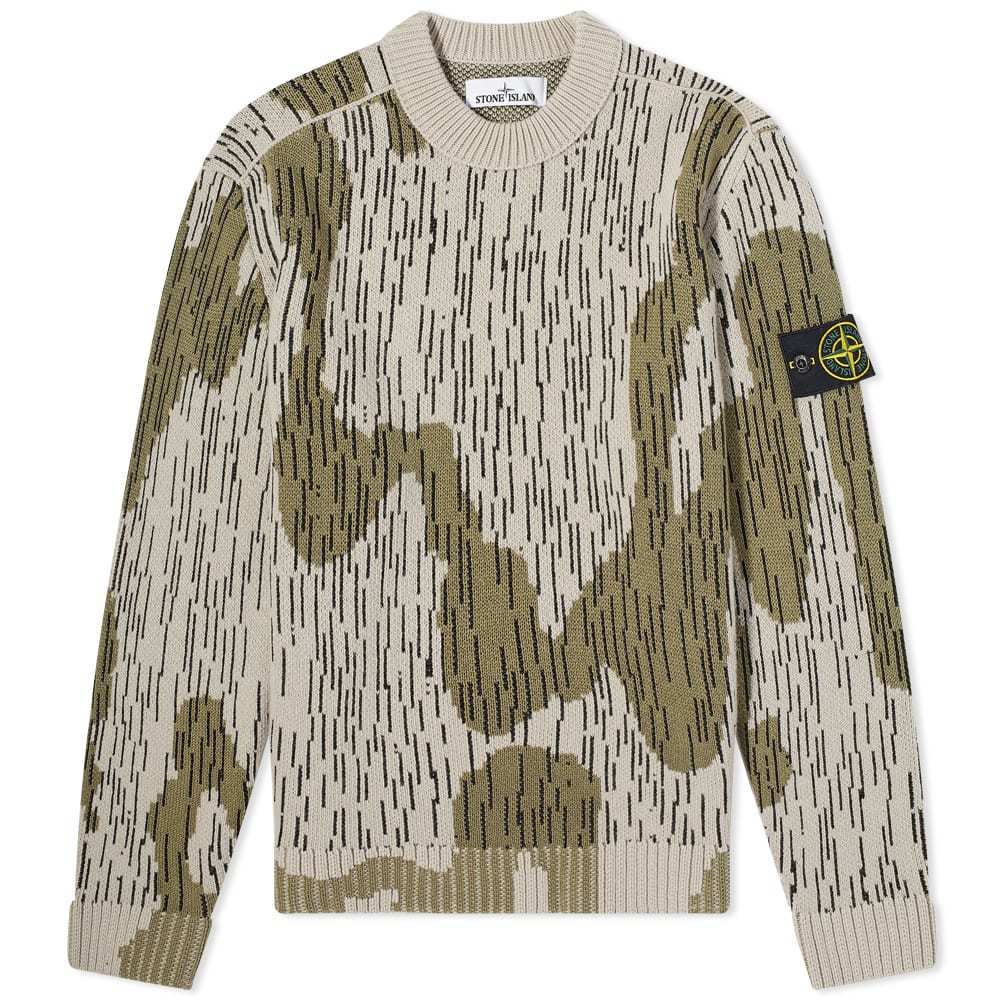 Stone Island Rain Camo Crew Knit Stone Island