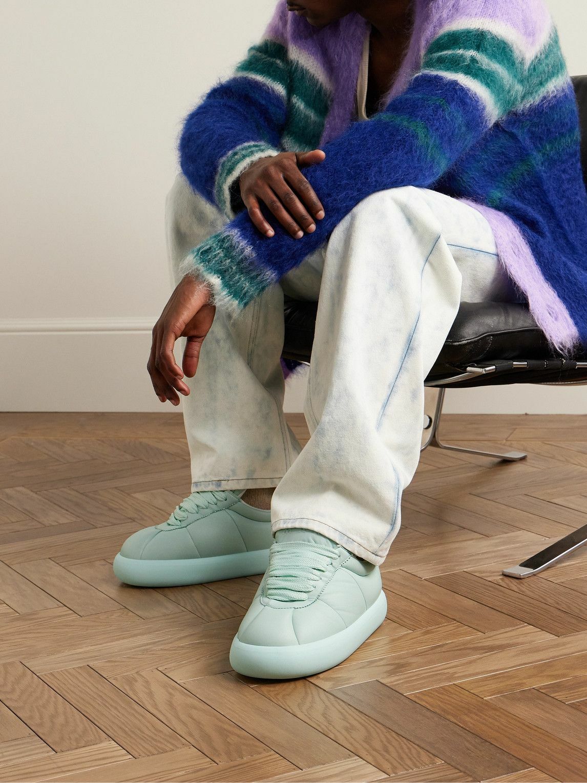 Marni - Bigfoot 2.0 Logo-Embossed Padded Quilted Leather Sneakers