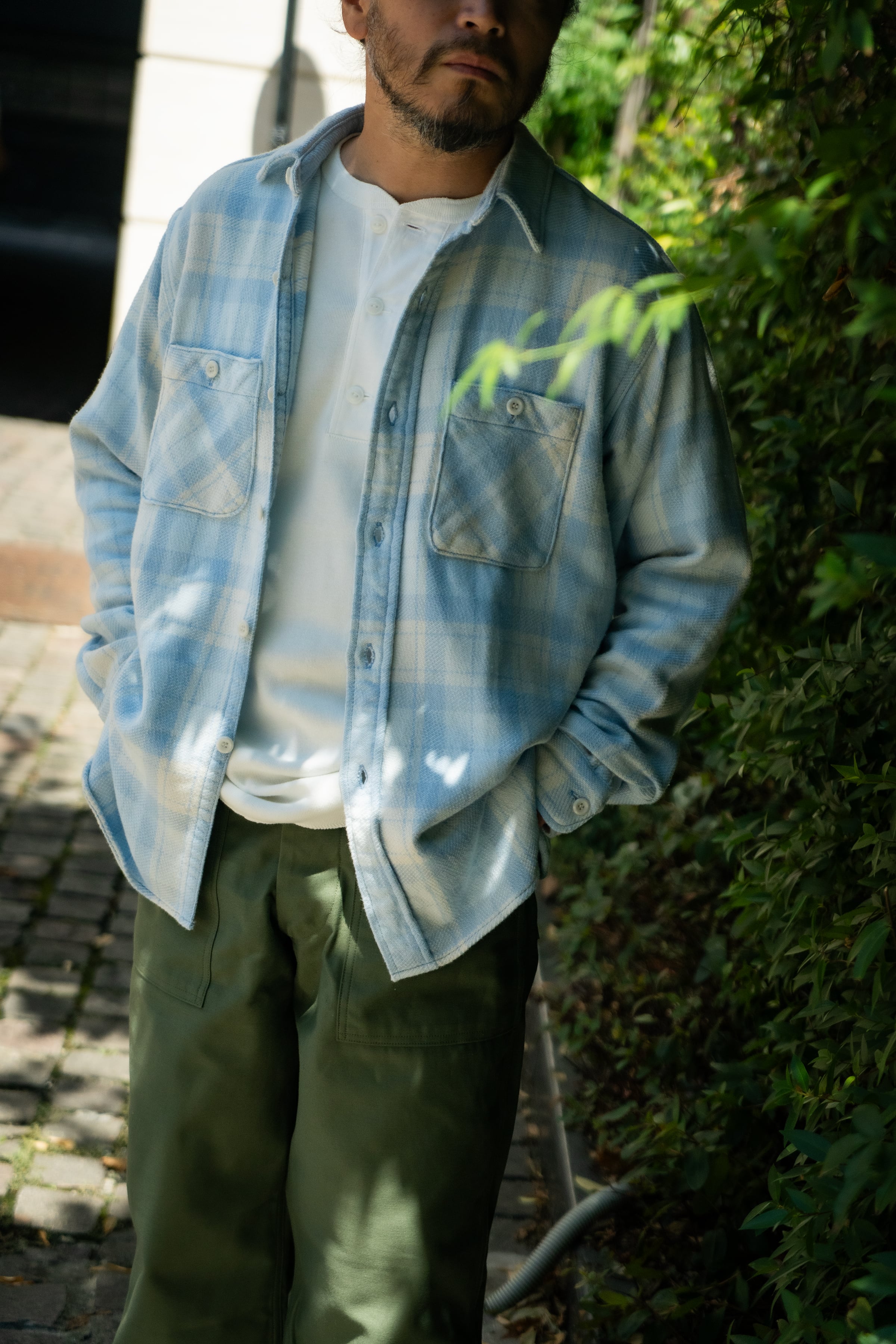 8HU BLOCK CHECK SUMMER FLANNEL SHIRT – The Real McCoy's