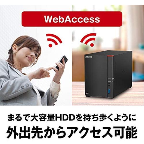 バッファロー NAS 1ベイ 3TB リンクステーション ネットワークHDD