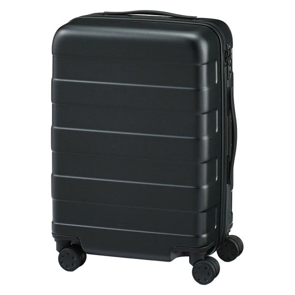 無印良品 バーを自由に調節できる ハードキャリーケース 36L 黒