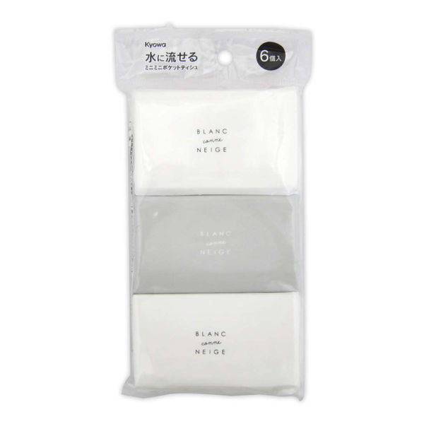 ミニミニポケットティシュ ブラン 6個入 19-057 1箱（200個入） 協和