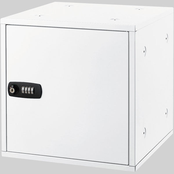 アスカ 組立式収納ボックス スタッキング可能なミニロッカー ダイヤル