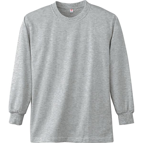 小倉屋 長袖Tシャツ グレー LL 4021-43-LL 4021 1枚 - アスクル