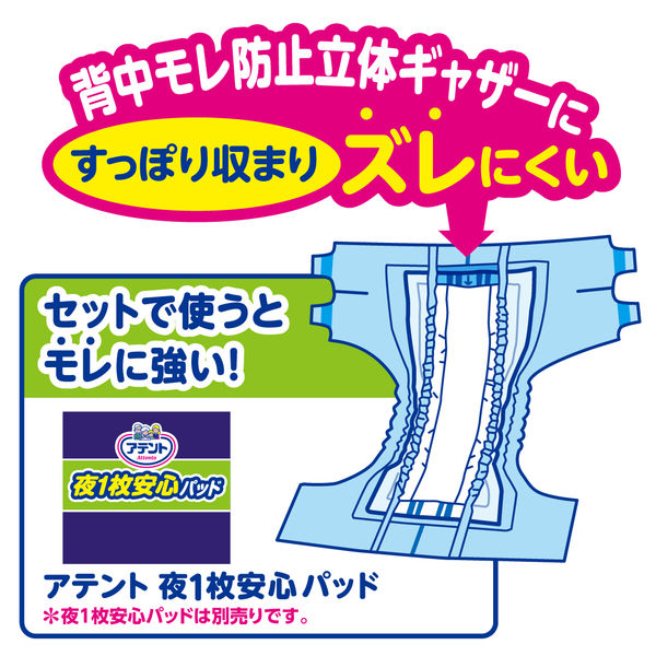 アテント 大人用おむつ スーパーフィットテープテープ式 2回 S-Mサイズ