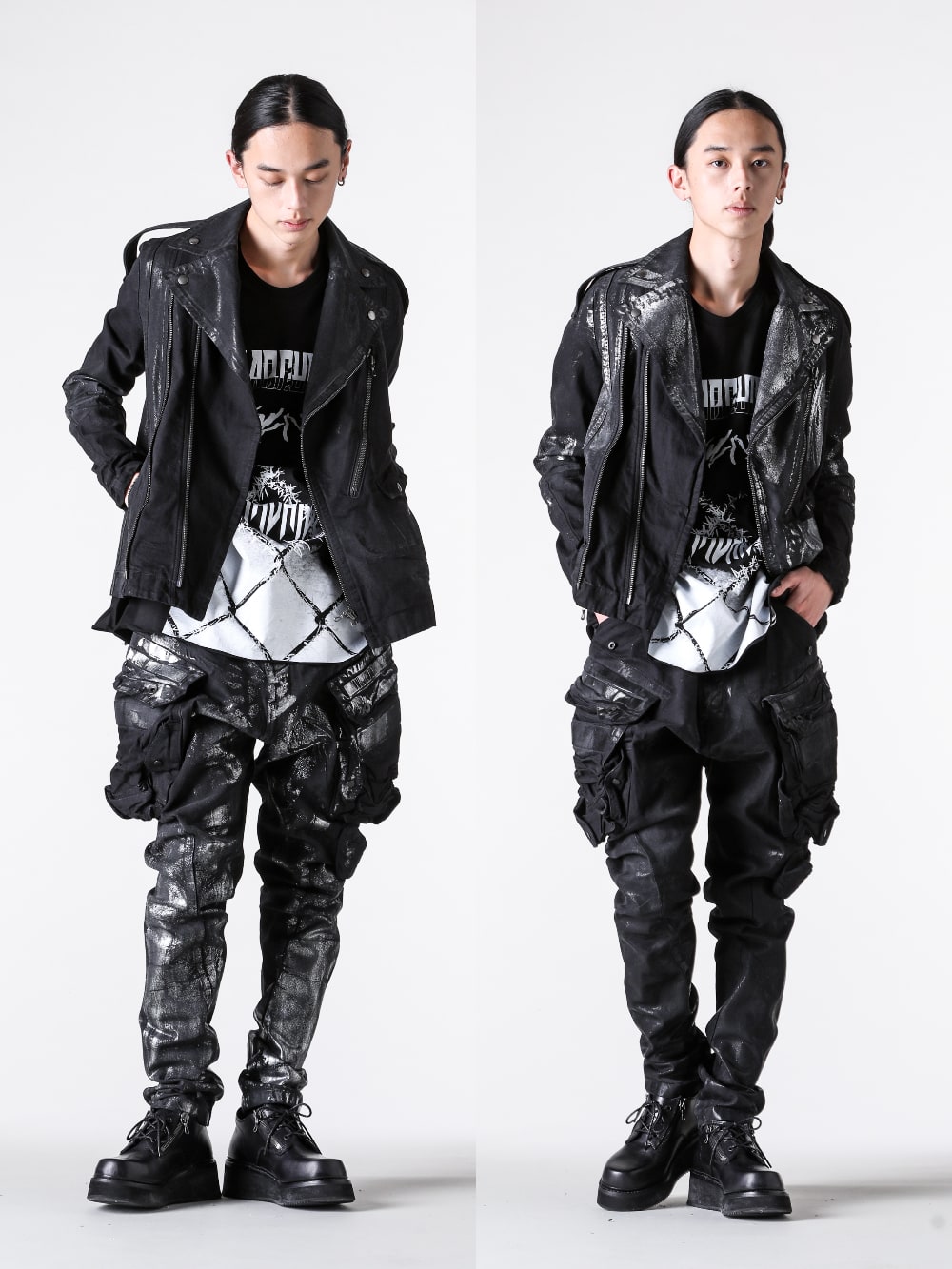 JULIUS 2025PS コーティングデニム 2カラースタイリング -FASCINATE