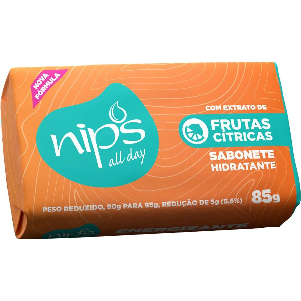 Sabonete Nips Suave All Day Frutas Citricas 85Gr - Embalagem 12X85