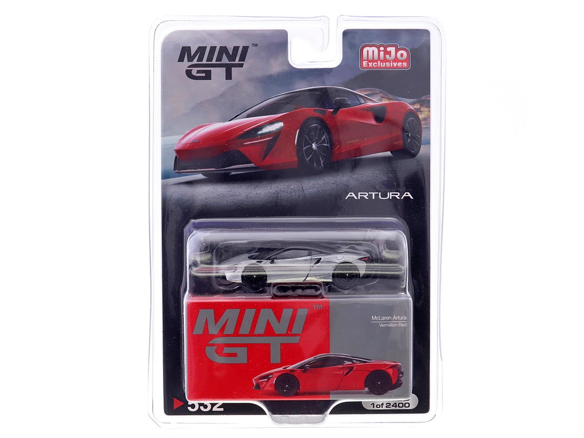 McLaren Artura 1:64 Mini GT Vermelho CHASE - 20 anos! Loja on-line