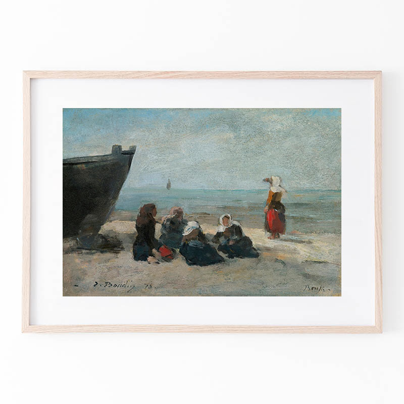 ウジェーヌ・ブーダンLAVEUSES AU BORD DE LA TOUQUES