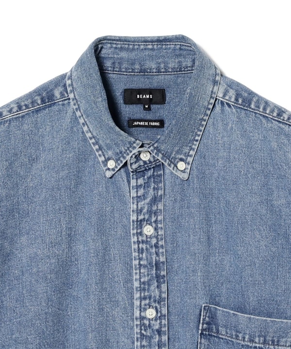 BEAMS（ビームス）デニム ボタンダウンシャツ（シャツ・ブラウス