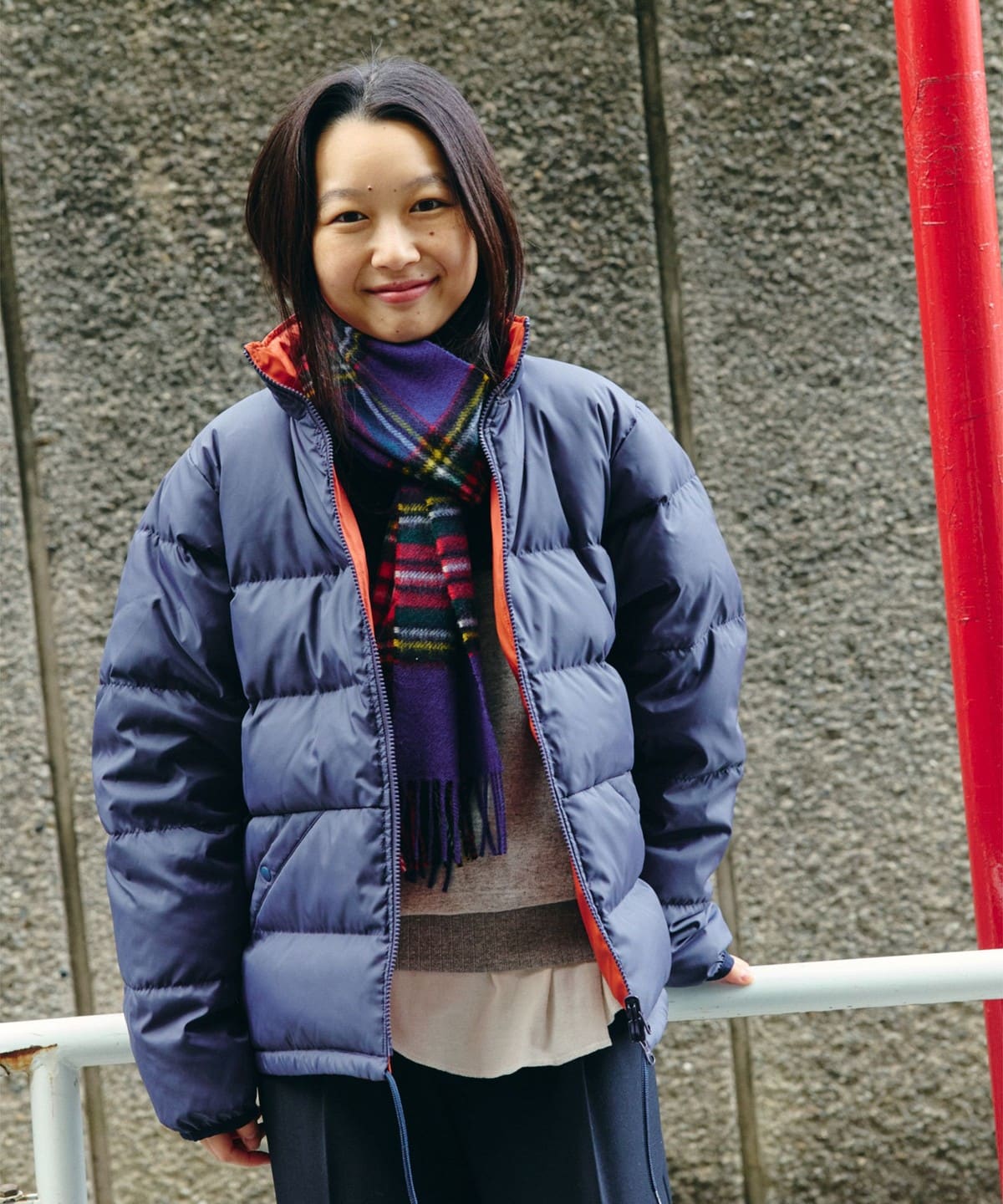 BEAMS BOY（ビームス ボーイ）リバーシブル ダウン ジャケット