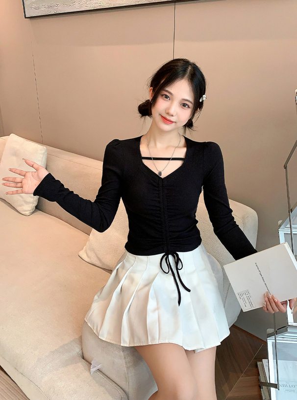 フロントキャザーテレコトップス[at2330] | レディースファッション