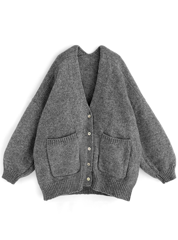 ウールMIXモヘヤタッチニットカーディガン[kz220] | レディース