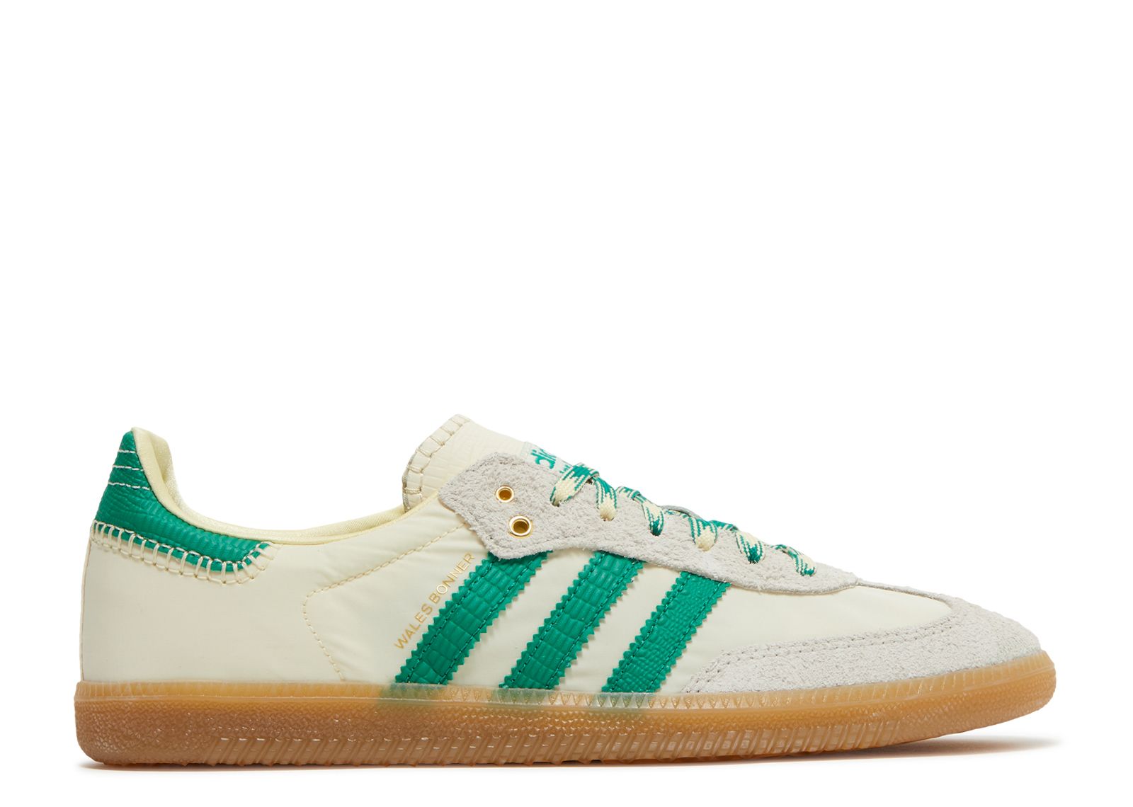 Wales Bonner X Samba 'Cream White Bold Green' - Adidas - GY4344