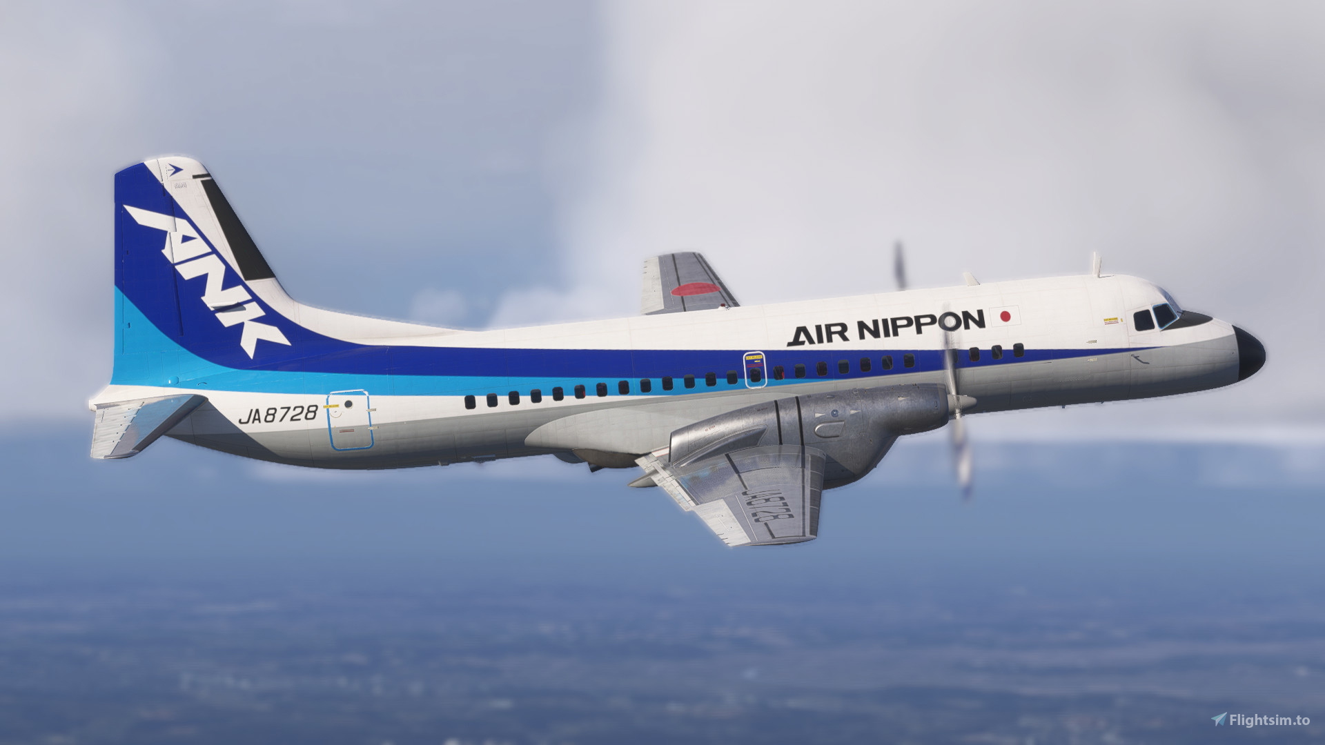 Air Nippon | JA8728 | YS-11 for Microsoft Flight Simulator | MSFS