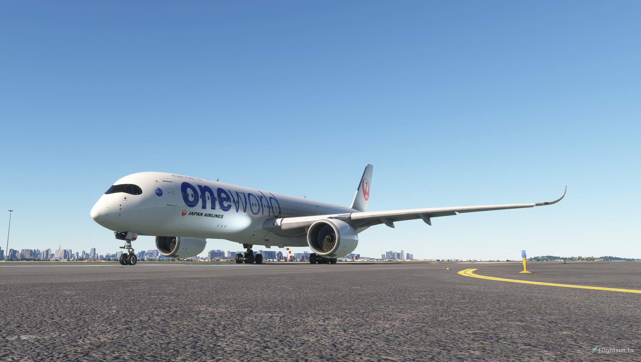 iniBuilds A350-900 JAL oneworld livery(JA15XJ) for Microsoft