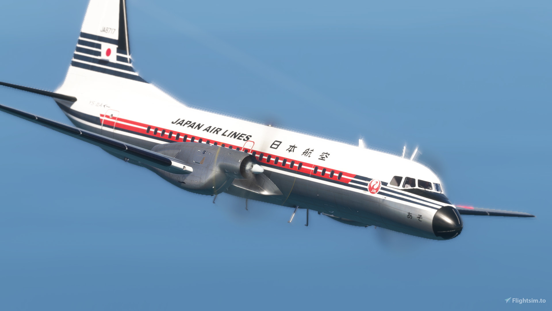 NAMC YS-11 Japan Airlines JA8717 Aso for Microsoft Flight