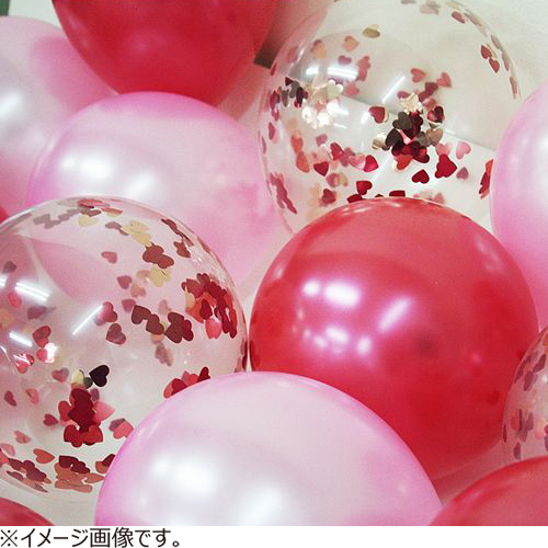 ハイデライト コンフェティバルーン 30個入 ハート B1254｜【ハンズ