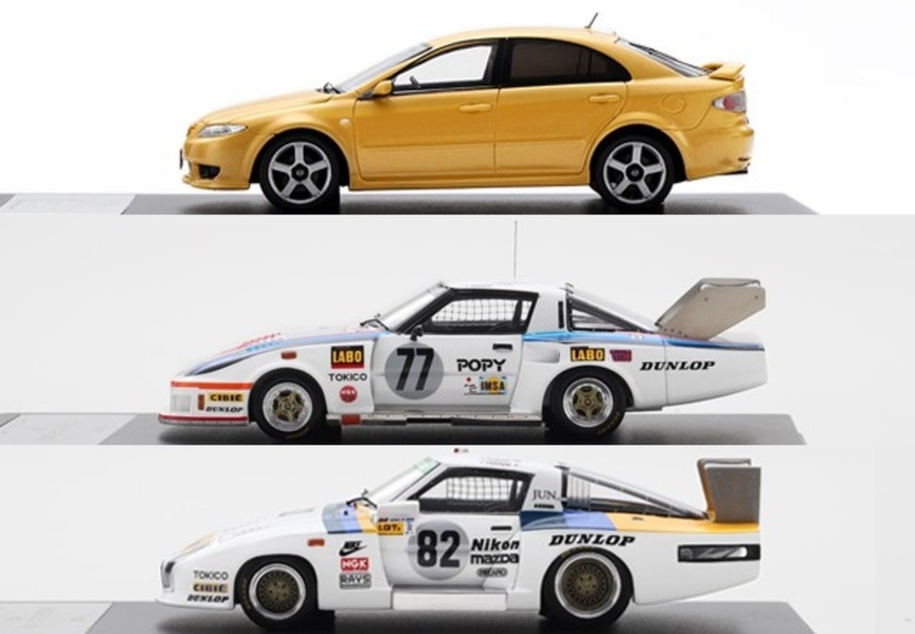 MAZDA COLLECTIONで「初代GG型 アテンザ」「RX-7 252i 77号車」「RX-7