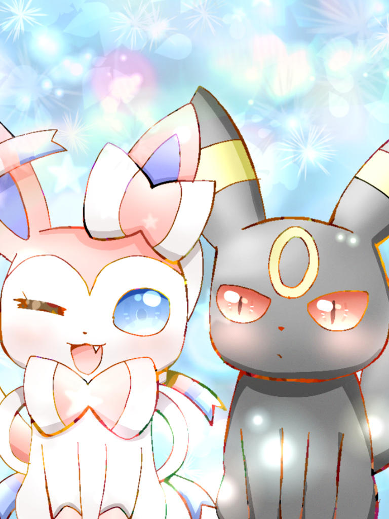 ニンフィア&ブラッキー - ibisPaint