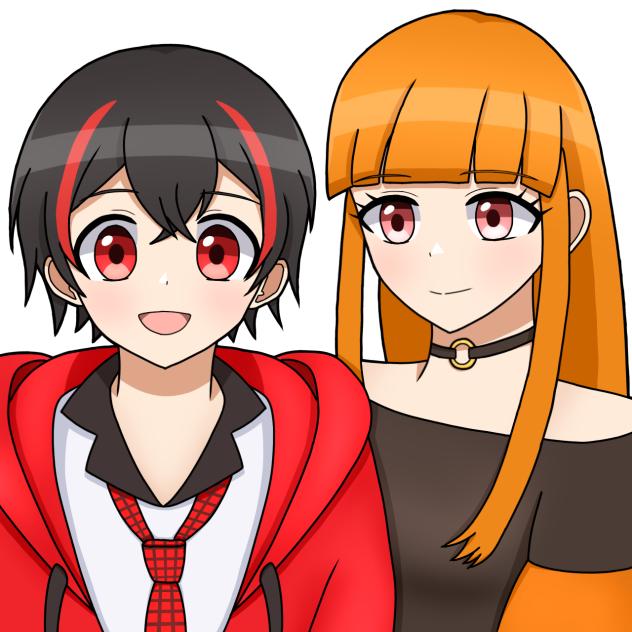 ゆあんくん＆えとさん（カラフルピーチ） - ibisPaint