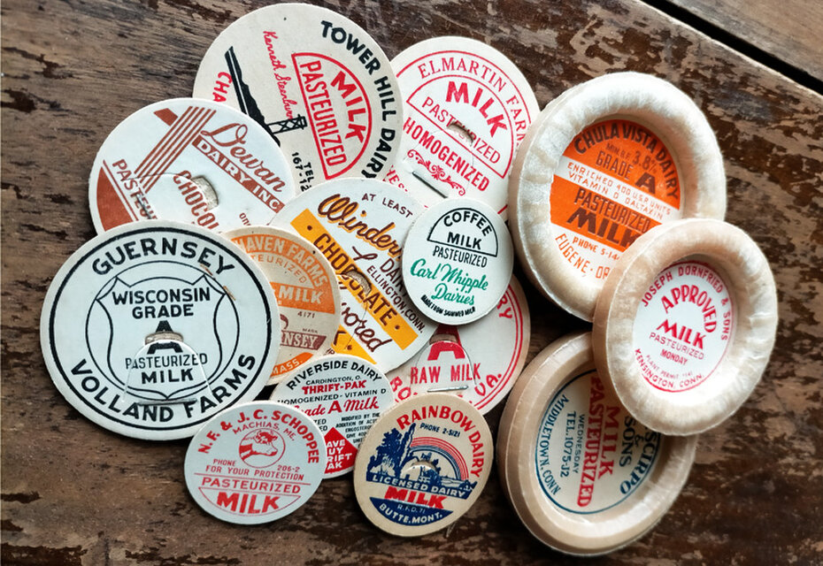 W】アメリカ Vintage ミルクキャップ DA-CO121 | iichi 日々の暮らしを