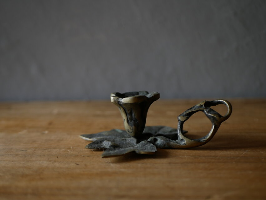 アイビー キャンドルホルダー フランスアンティーク ブロカントのある