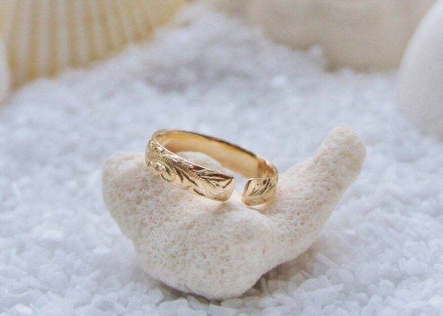 ハワイアンジュエリートゥリング・ピンキーリング(K10) | iichi 日々の