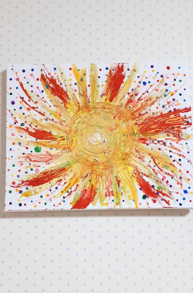 希望の光 抽象画 アート原画 キャンパスサイズ | iichi 日々の暮らしを