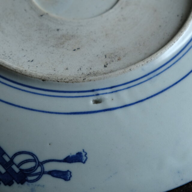 古美術なデザイン◇伊万里 印判大皿 骨董・antiques 松竹梅 馬 鶴 明治