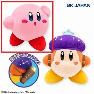 Aわくわく(口開け)】星のカービィ もっちりぬいぐるみ(いつもいっしょ