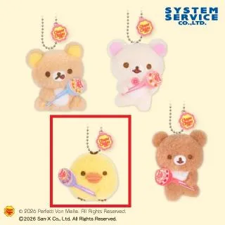 Cキイロイトリ】リラックマ×チュッパチャプス マスコットキーチェーン