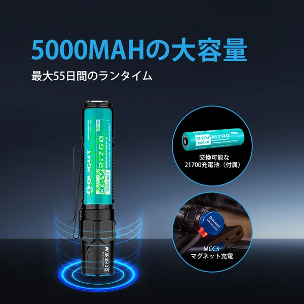 Warrior 3S タクティカルライト 2300lm・近接センサー - Olight Japan