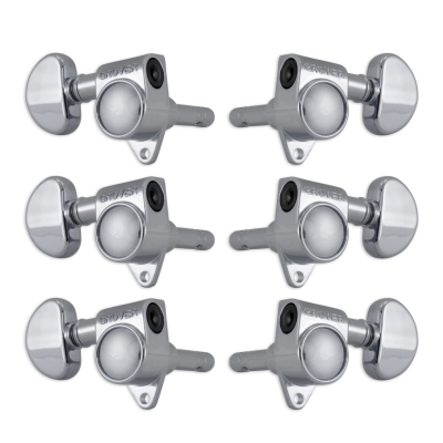 Grover Locking Rotomatics Machine Heads (Set Of 6) - Chrome