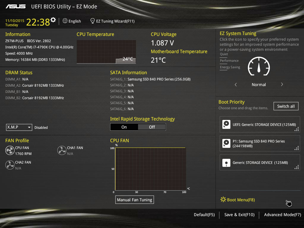 Asus Z97M-Plus Firmware & Overclocking