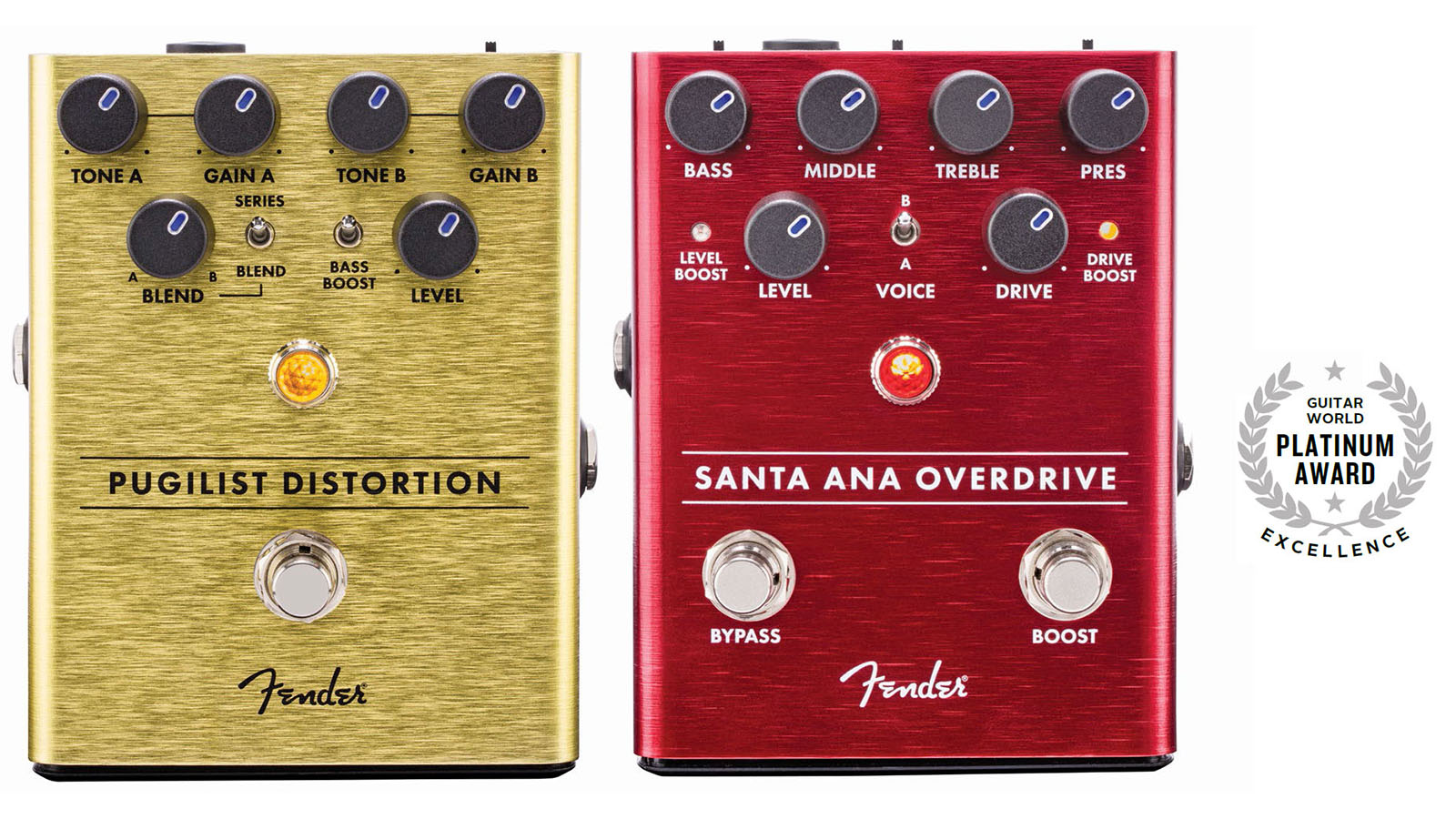 Review: Fender Pugilist Distortion, Santa Ana Overdrive, Marine