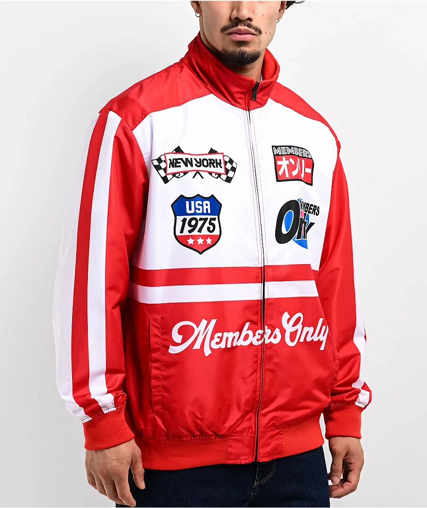 Members Only Racing Team Red Zip Jacket | MainPlace Mall