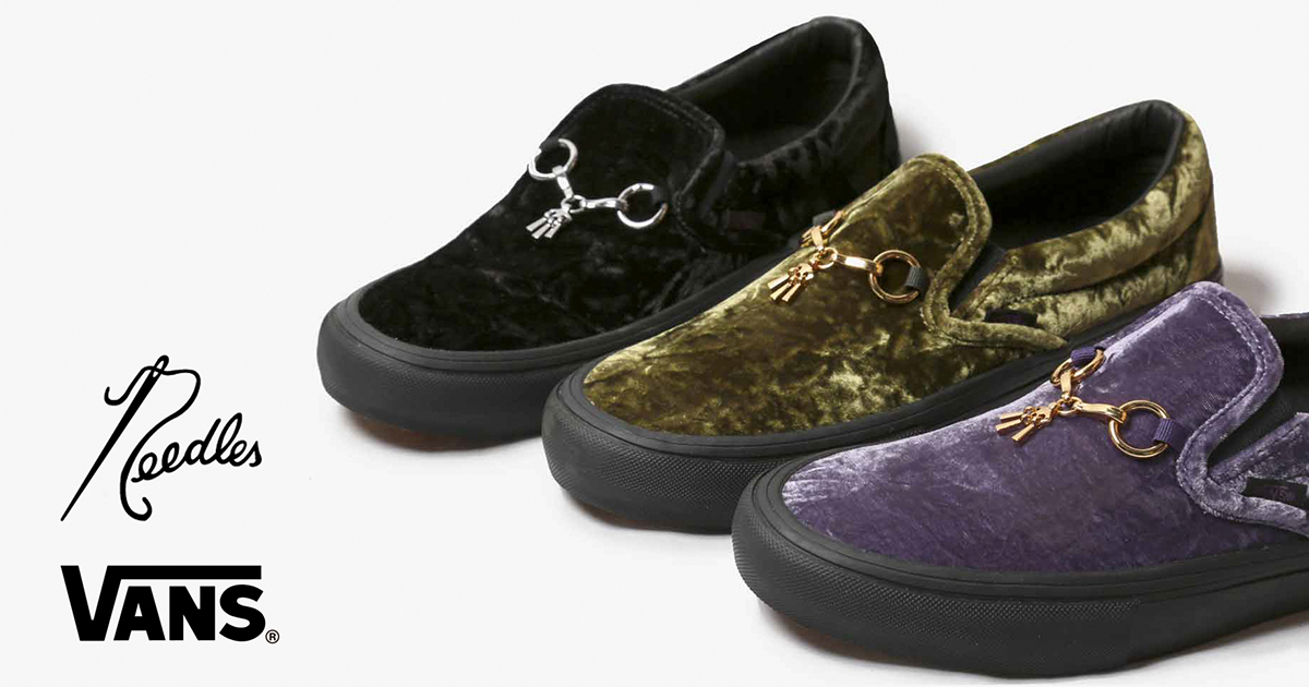NEEDLES × VANSの『CLASSIC SLIP-ON』が10月13日に発売
